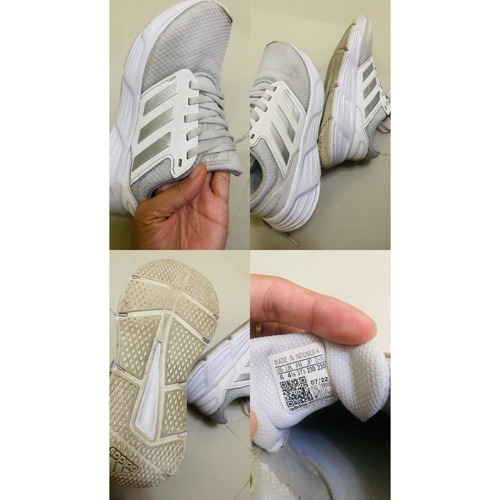 pl sepatu adidas insole 23,5 cm warna white grey