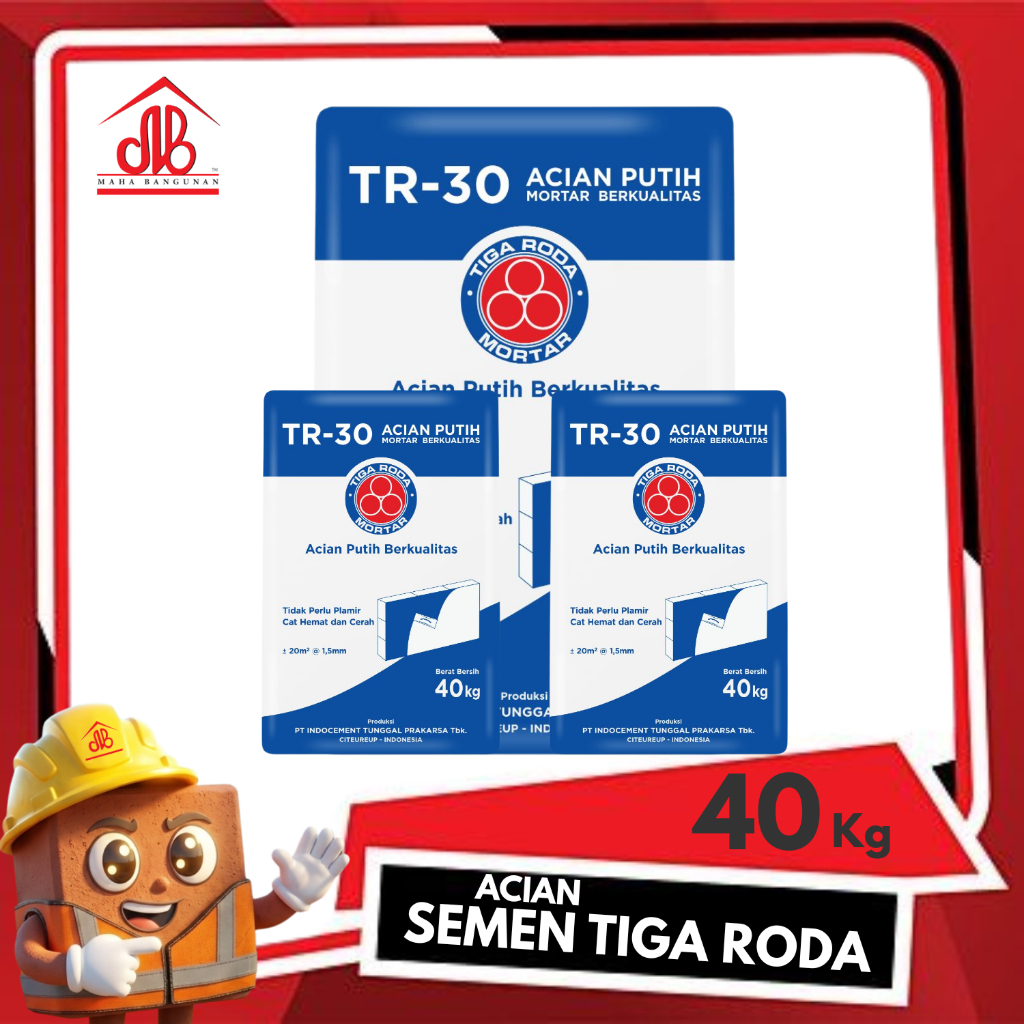 SEMEN ACIAN PUTIH TIGA RODA TR 30