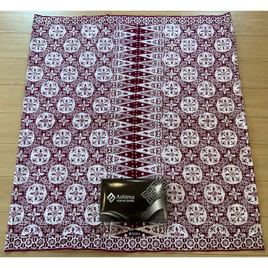 Sarung batik ASHIMA 029 / sarung mahda / sarung batik MERAH PUTIH