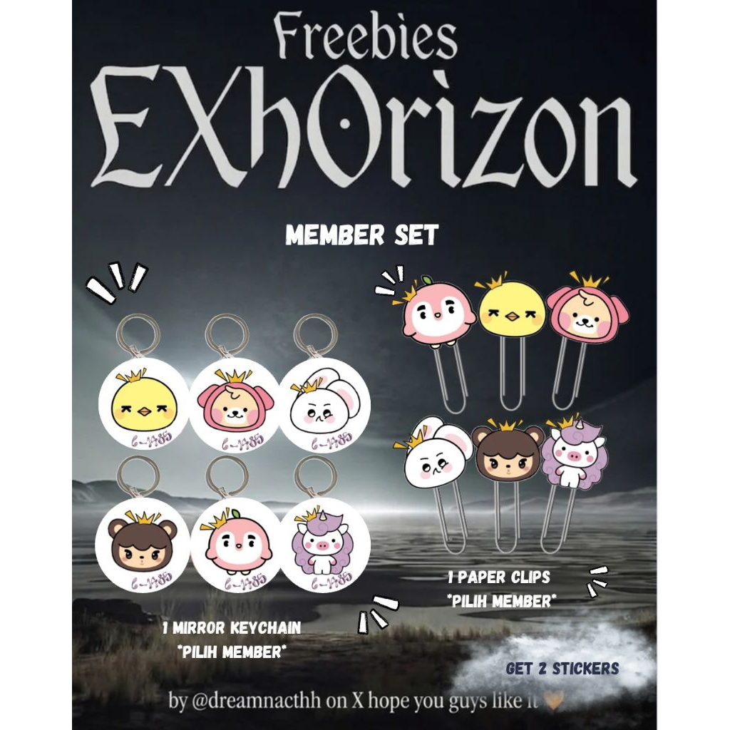 Freebies Special EXhOrizon Jakarta Set Per Member by @dreamnatchh
