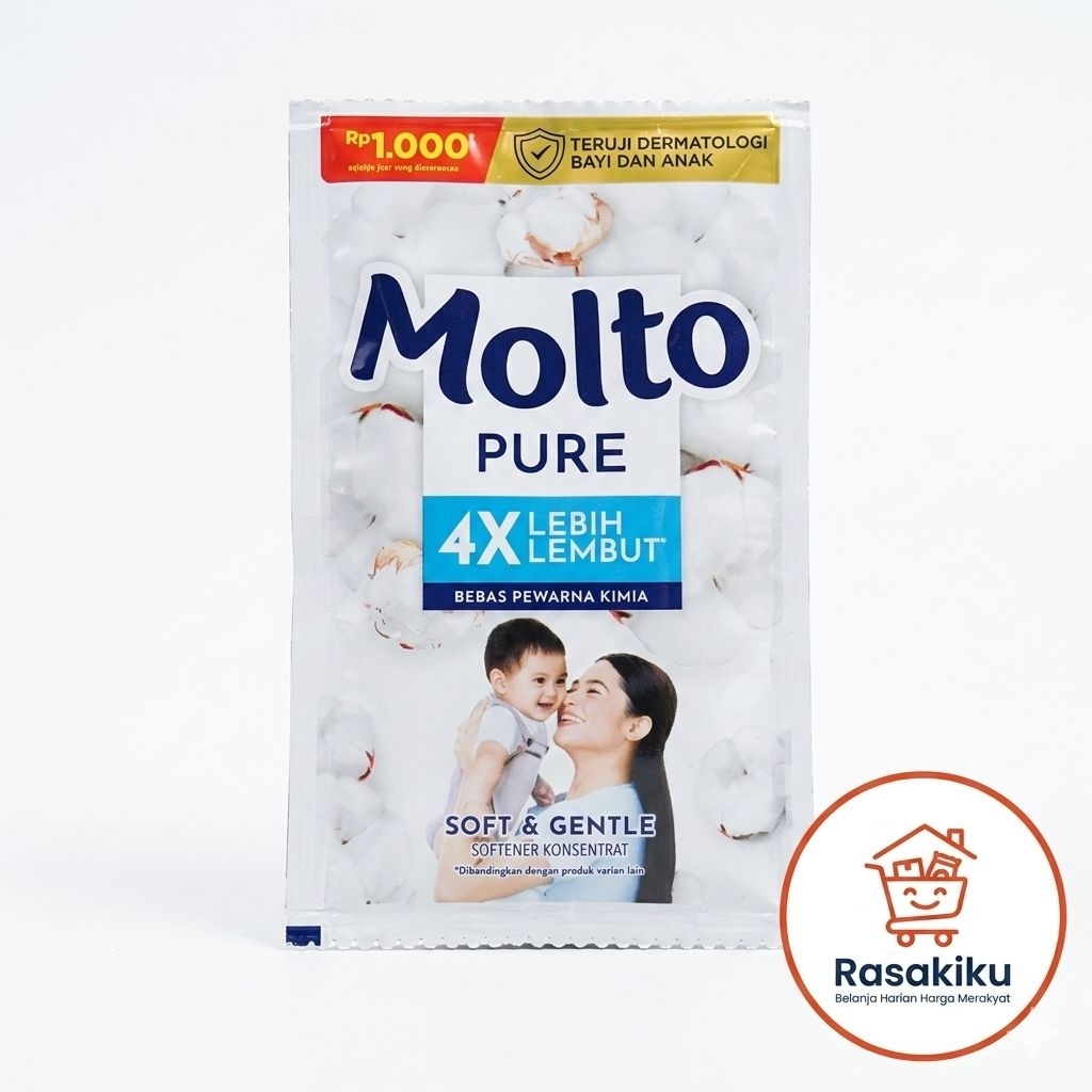 Rasakiku - Molto Pewangi Pakaian Putih 18 ml - Pelembut & Pewangi Pakaian Sachet