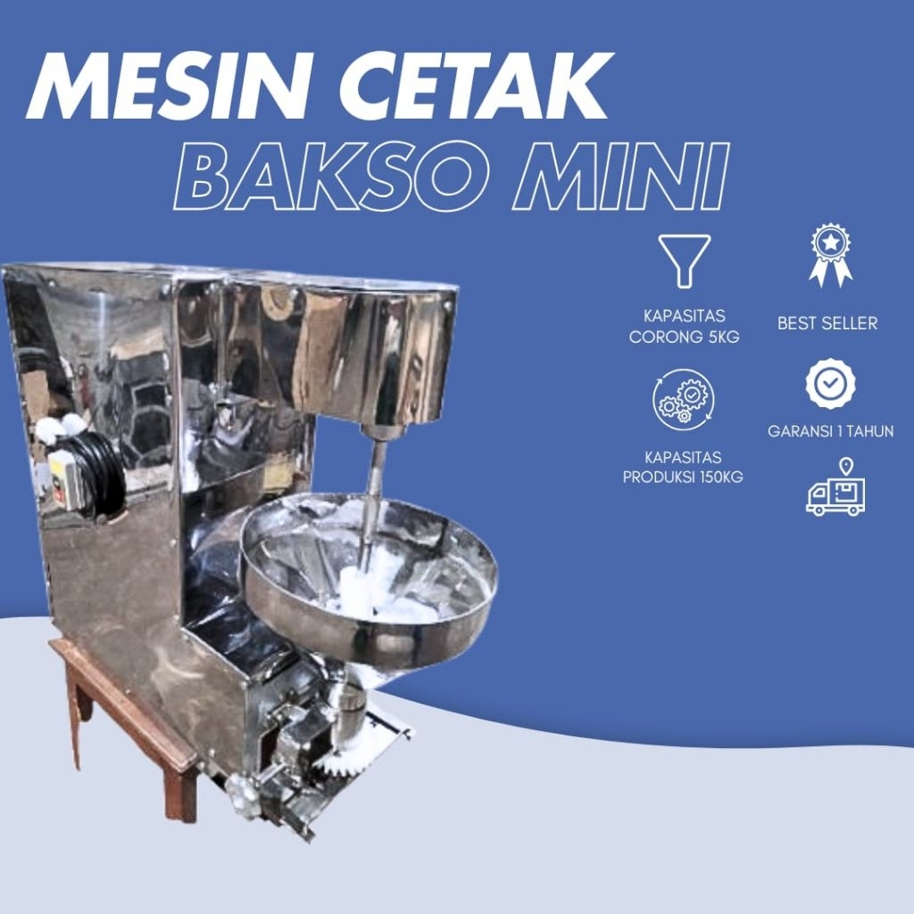 mesin cetak bakso mini