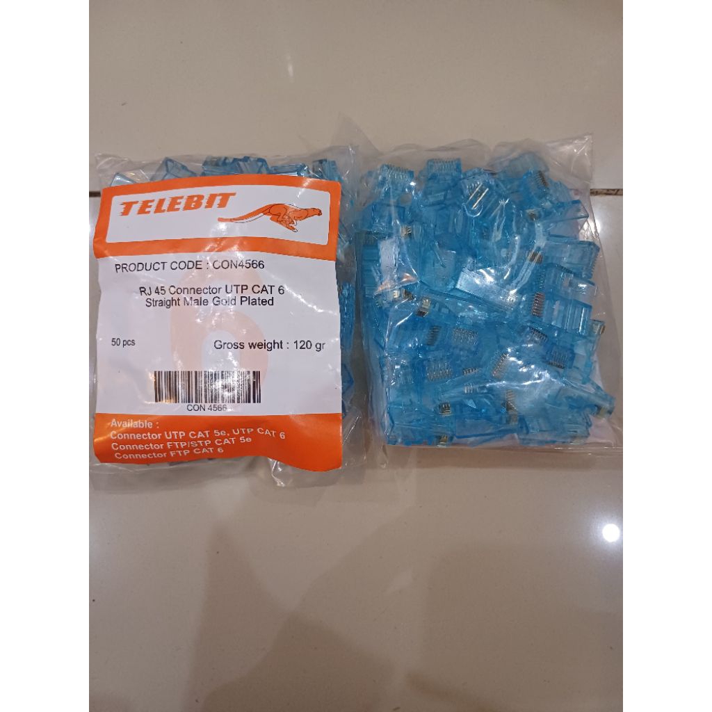 TELEBIT - Konektor RJ45 CAT6