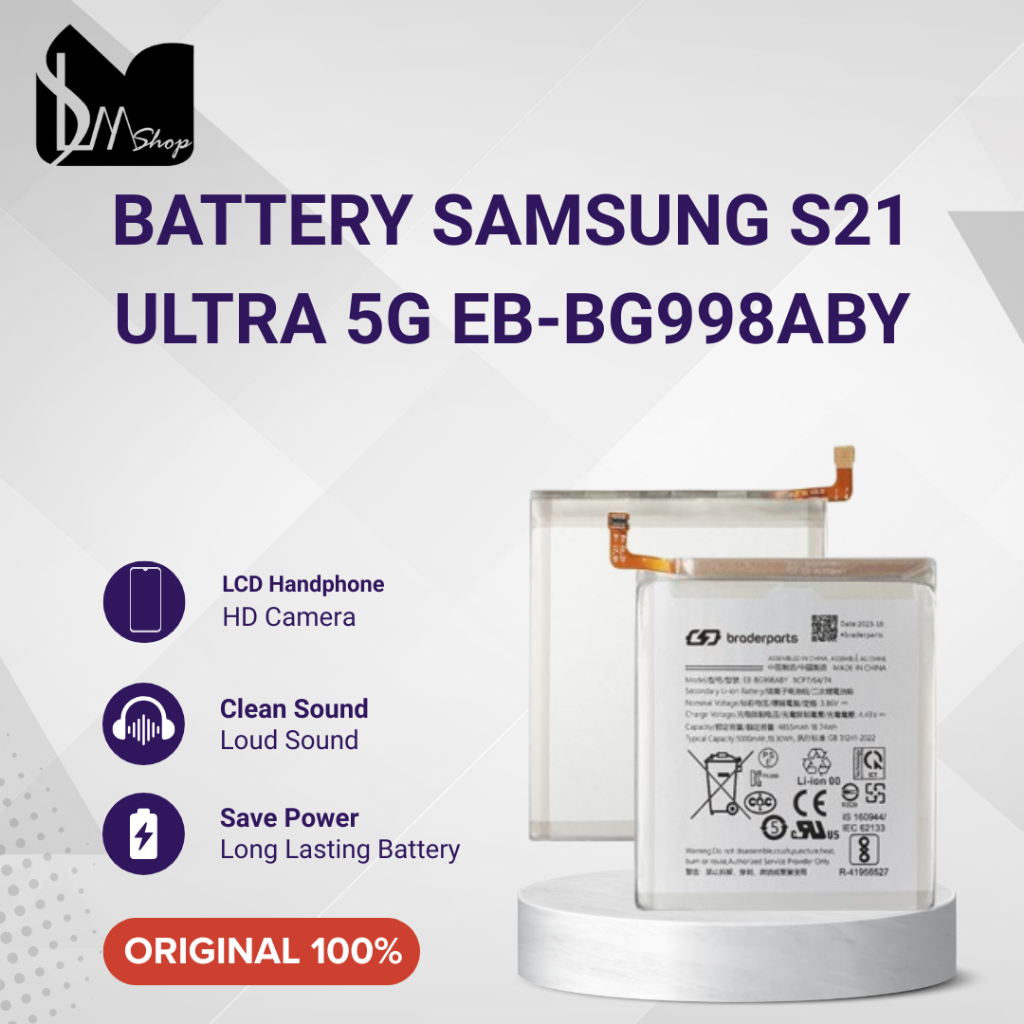 BATERAI | BATRE | BATTERY SAMSUNG S21 ULTRA 5G EB-BG998ABY