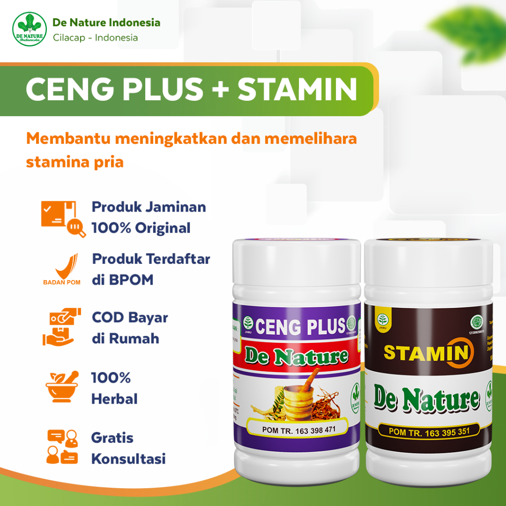 Ceng Plus Stamin De Nature Denature Garansi Original