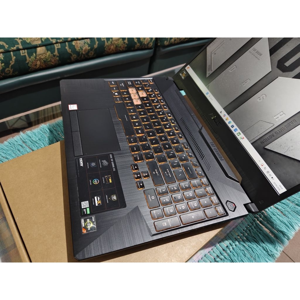 laptop asus tuf a15fx506II ryzen 7 4800H 8/256 gtx 1660ti 6 gb 144 hz