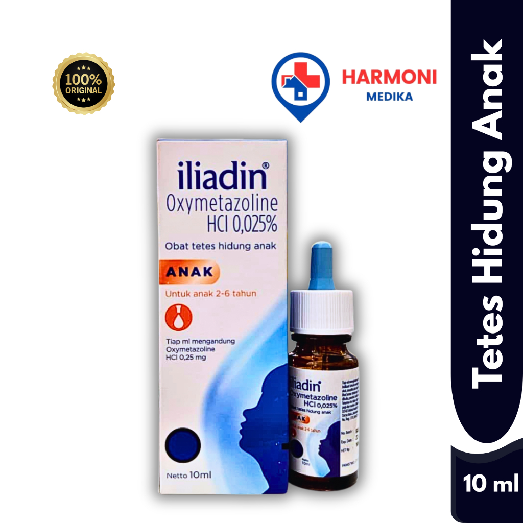 iliadin Obat Tetes Hidung Anak | Meringankan Hidung Tersumbat | 10 ml