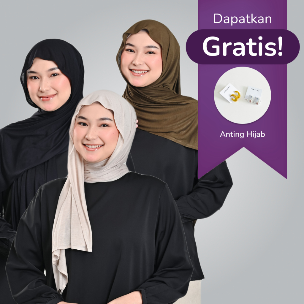 [FREE ANTING HIJAB] Hijaberies - Viscose Rayon Pashmina (Hijab Pashmina bahan Viscose Rayon)