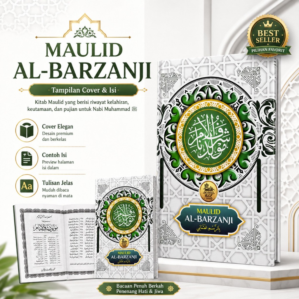 Kitab Barzanji Hvs | Kitab Maulid Al Barzanji | Barjanjen Hvs