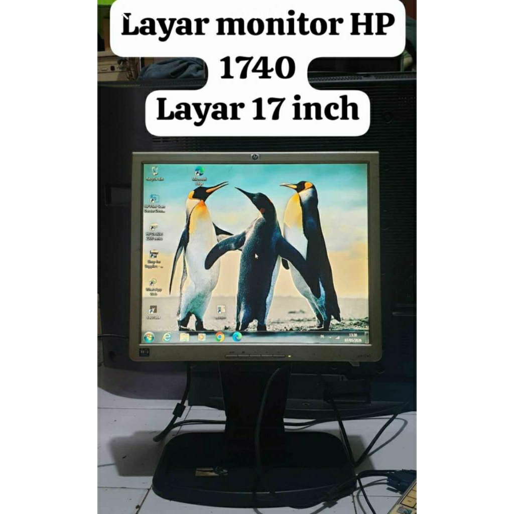 Layar monitor HP 1740 layar 17 inch bekas