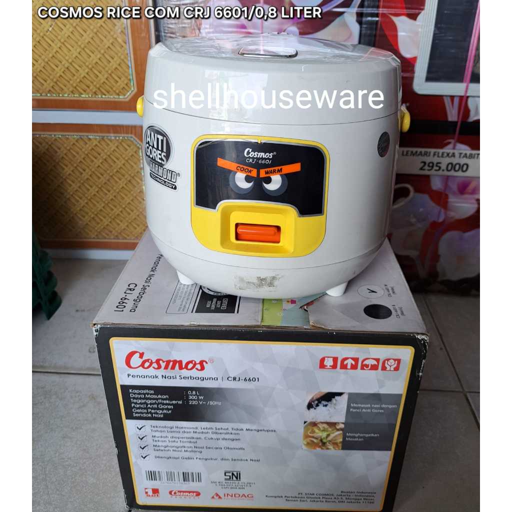 *KHUSUS BATAM* RICE COOKER COSMOS CRJ 6601-0,8LITER MAGIC COM COSMOS 0.8LITER PENANAK NASI COSMOS 0,