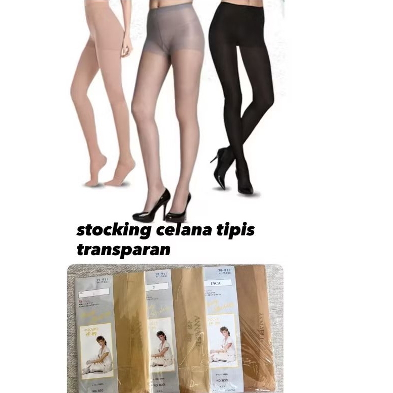 Annabel Ananbel Stocking Legging tipis transparan stoking transparan celana