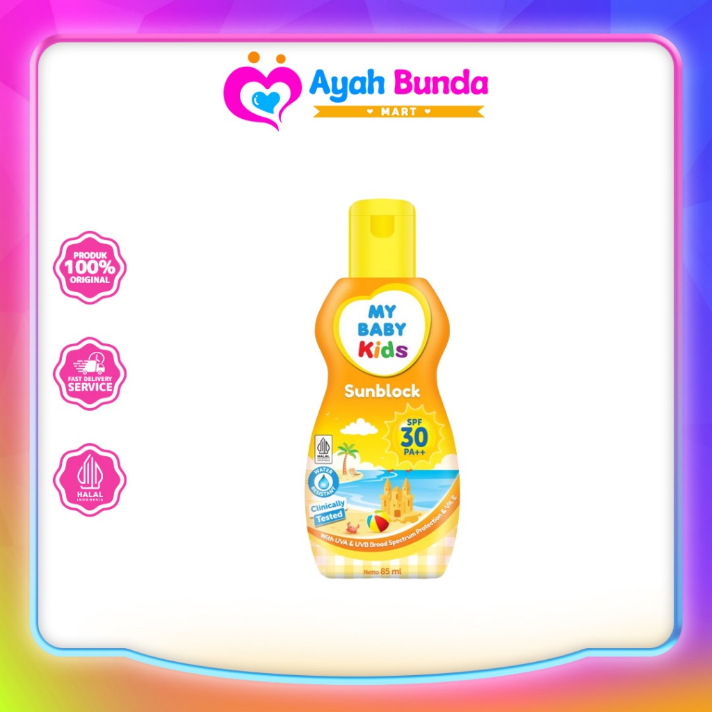 My Baby Kids Sunblock SPF30 85ml | Sunblock anak | Ayah Bunda Mart