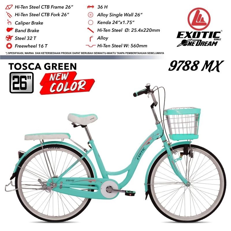 Sepeda Mini City Bike 24 Inch Exotic 9788 MX