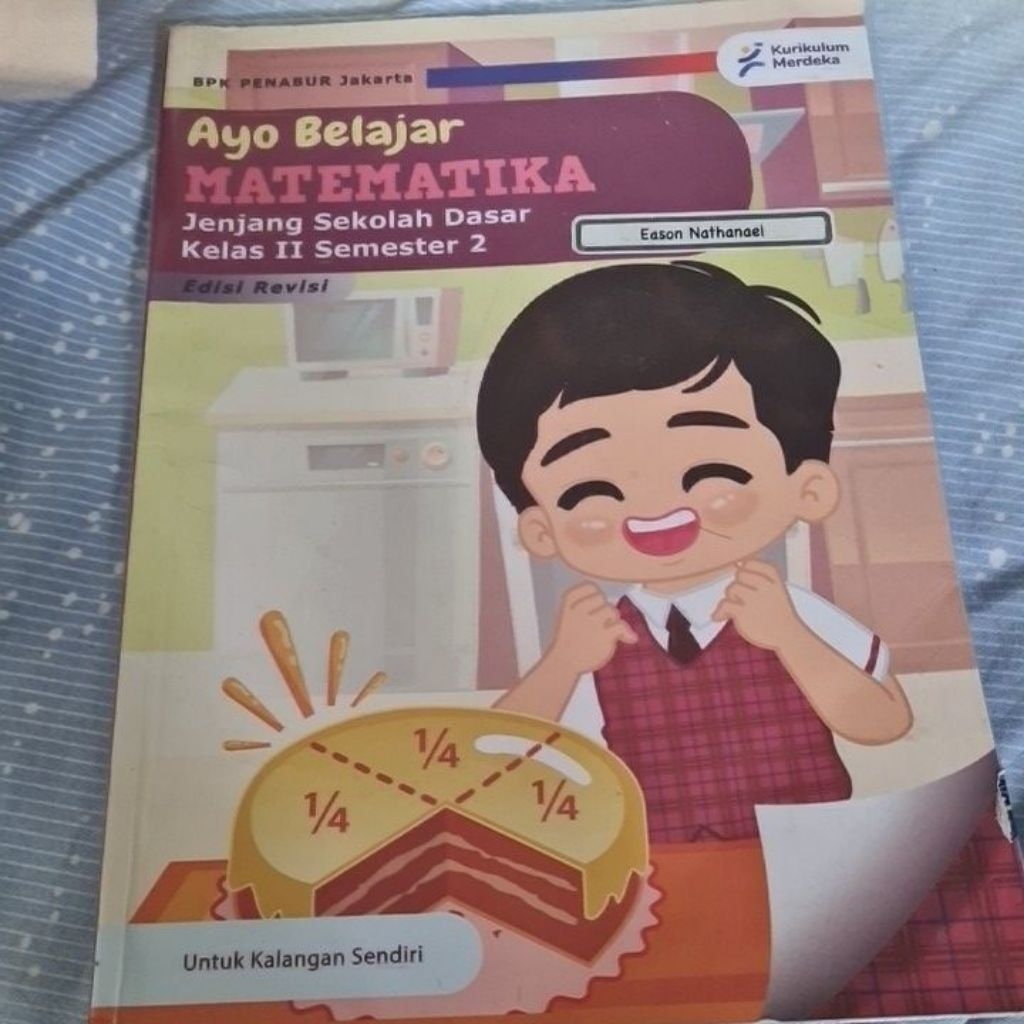 Buku penabur matematika semestee 1 dan 2 kelas 2 preloved