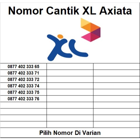 Nomor Cantik XL Axiata Kartu Perdana 4G/5G F41
