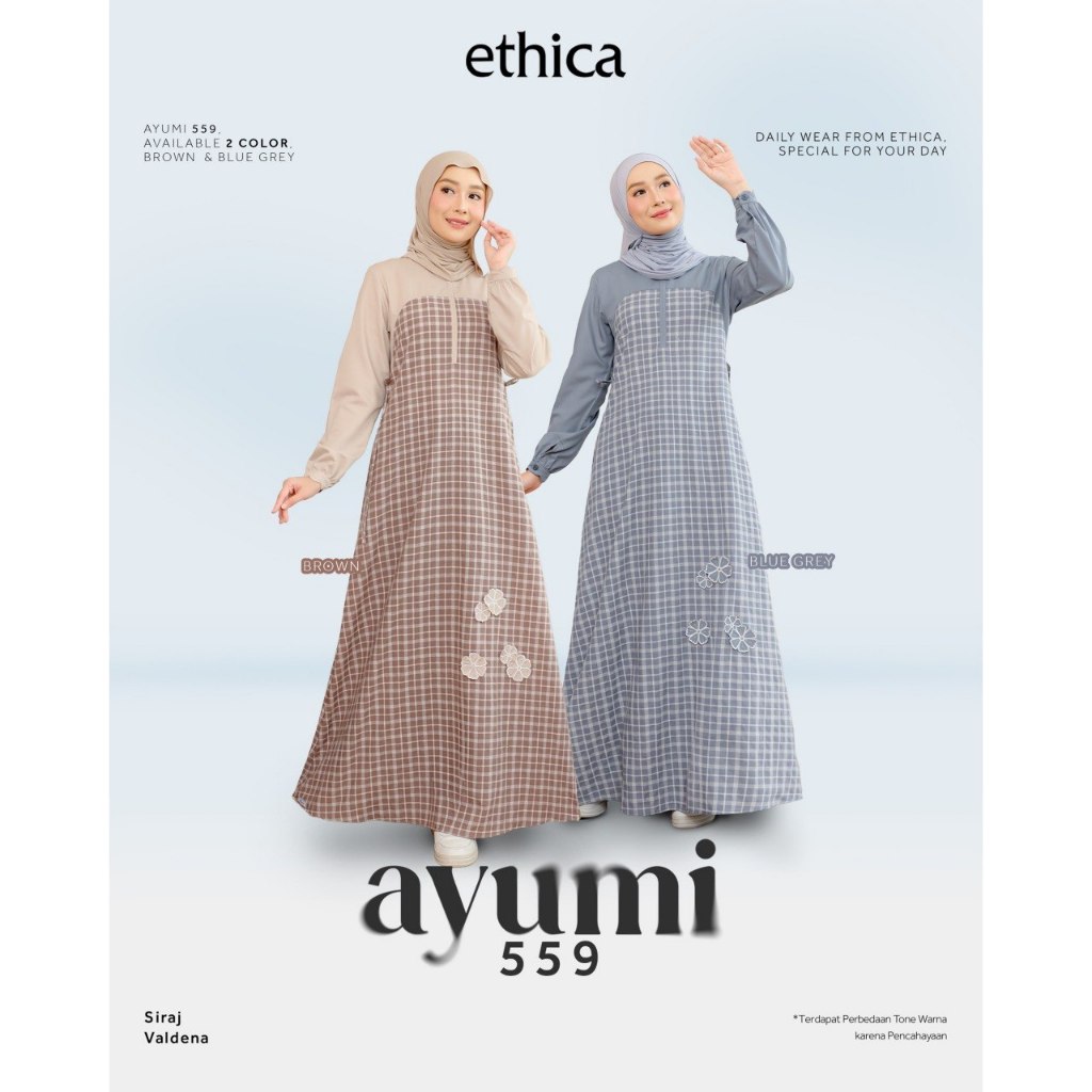 BAJU GAMIS ETHICA AYUMI 559 / GAMIS DAILY ETHICA / GAMIS ETHICA TERBARU 2026