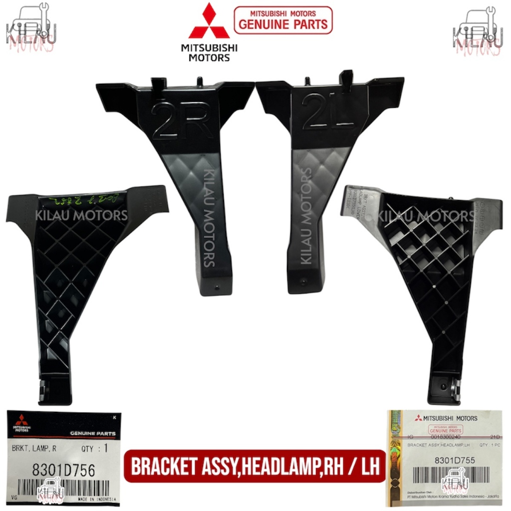 Bracket Breket Headlamp Head Lamp Original Mitsubishi New Xpander 8301D755 8301D756
