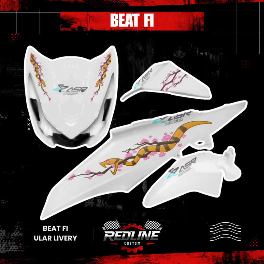 STRIPING TRANSPARAN HONDA BEAT FI ULAR LIVERY MOSTWANTED