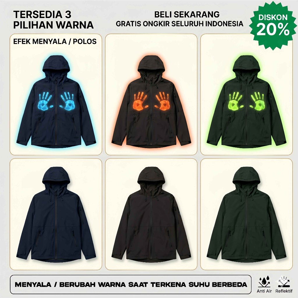 Do The Flow Jaket Thermochromic / Reactive Heat Therma