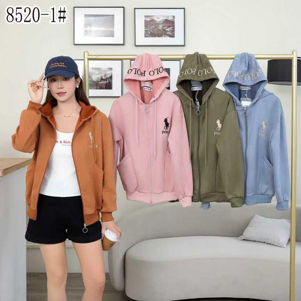 jacket suede hoodie COCOANGEL ld 120 bahan suede halus premium