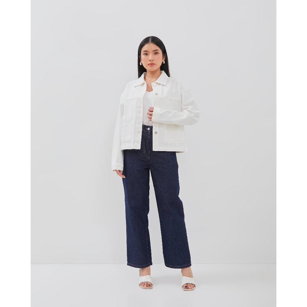VALINO LADIES Work Jaket Putih Wanita - D-ECAH29-A5