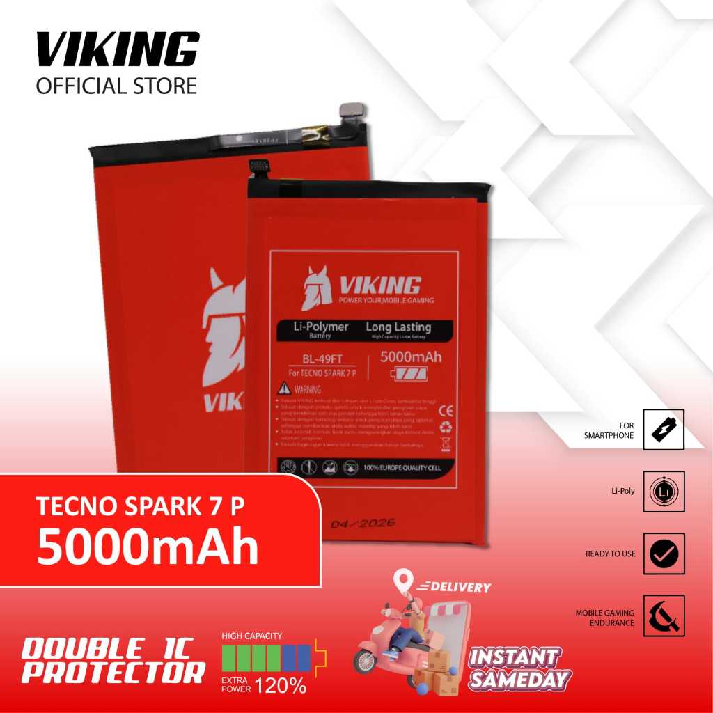 VIKING Baterai Tecno Spark 5 / Spark 5 Pro / Spark 5 Air BL-49FT
