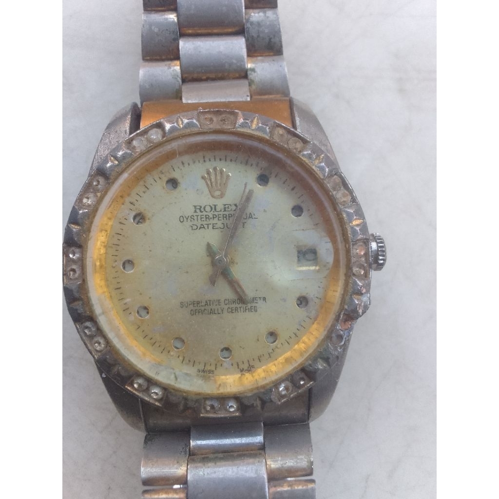 bahan jam tangan rolex  automatic+putar hidup