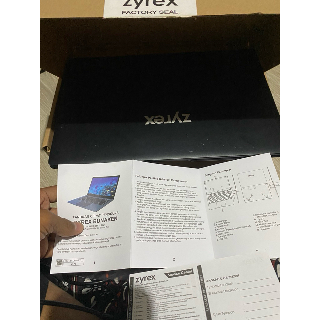 LAPTOP ZYREX BUNAKEN Intel Celeron N4020 / Second