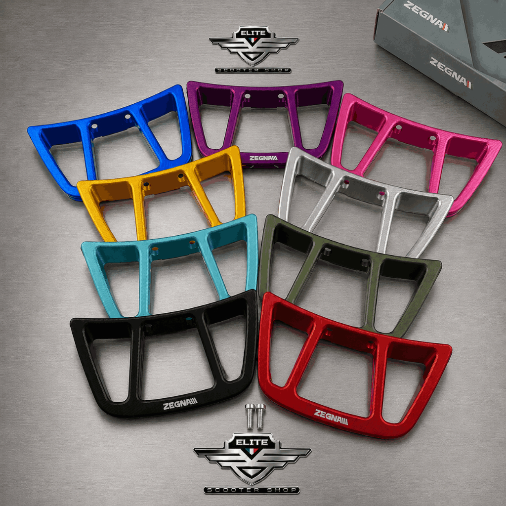 Behel Belakang Vespa Sprint Primavera ZEGNA CNC Aluminium Rear Rack Vespa Sprint Primavera Rak Belak