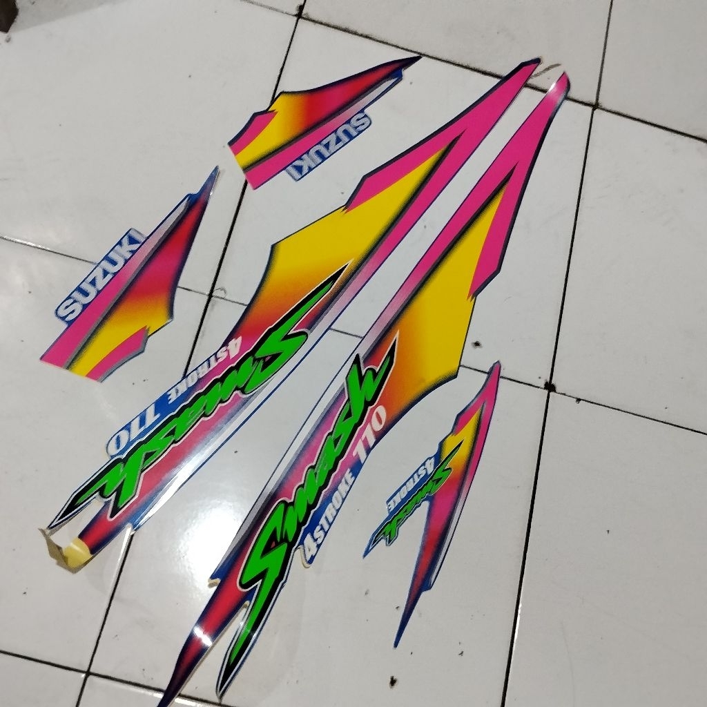 striping stiker sticker lis smash 2003 ori asli stok lama