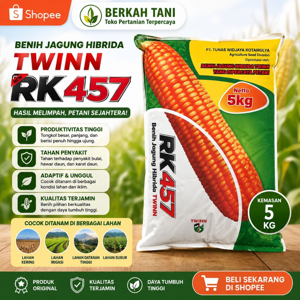 Benih Jagung RK 457 Kemasan 5kg