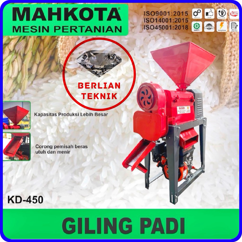 Gilingan Padi Serbaguna Mahkota KD 450