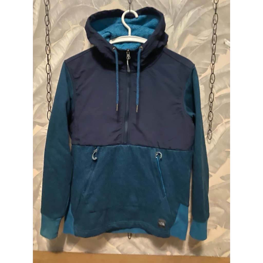 hoodie half zipper TNF ori mulus size M 65x54