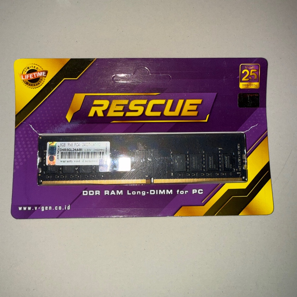 RAM VGEN Rescue DDR4 8gb 2400mhz - RAM VGEN DDR4 8GB 2400mhz - RAM VGEN RESCUE DDR4 8GB - RAM DDR4 8