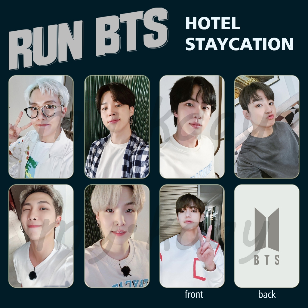 PC-0642, Unofficial Photocard BTS Run BTS Hotel Staycation 2 sisi