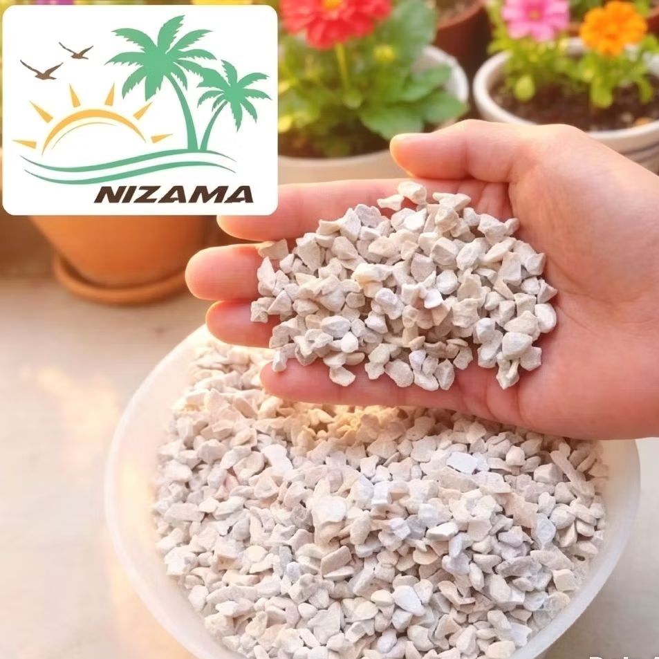 Batu sikat krikil putih 1kg/Batu akik putih/Batu putih/Batu hias pot bunga/Batu sikat putih/Batu kri