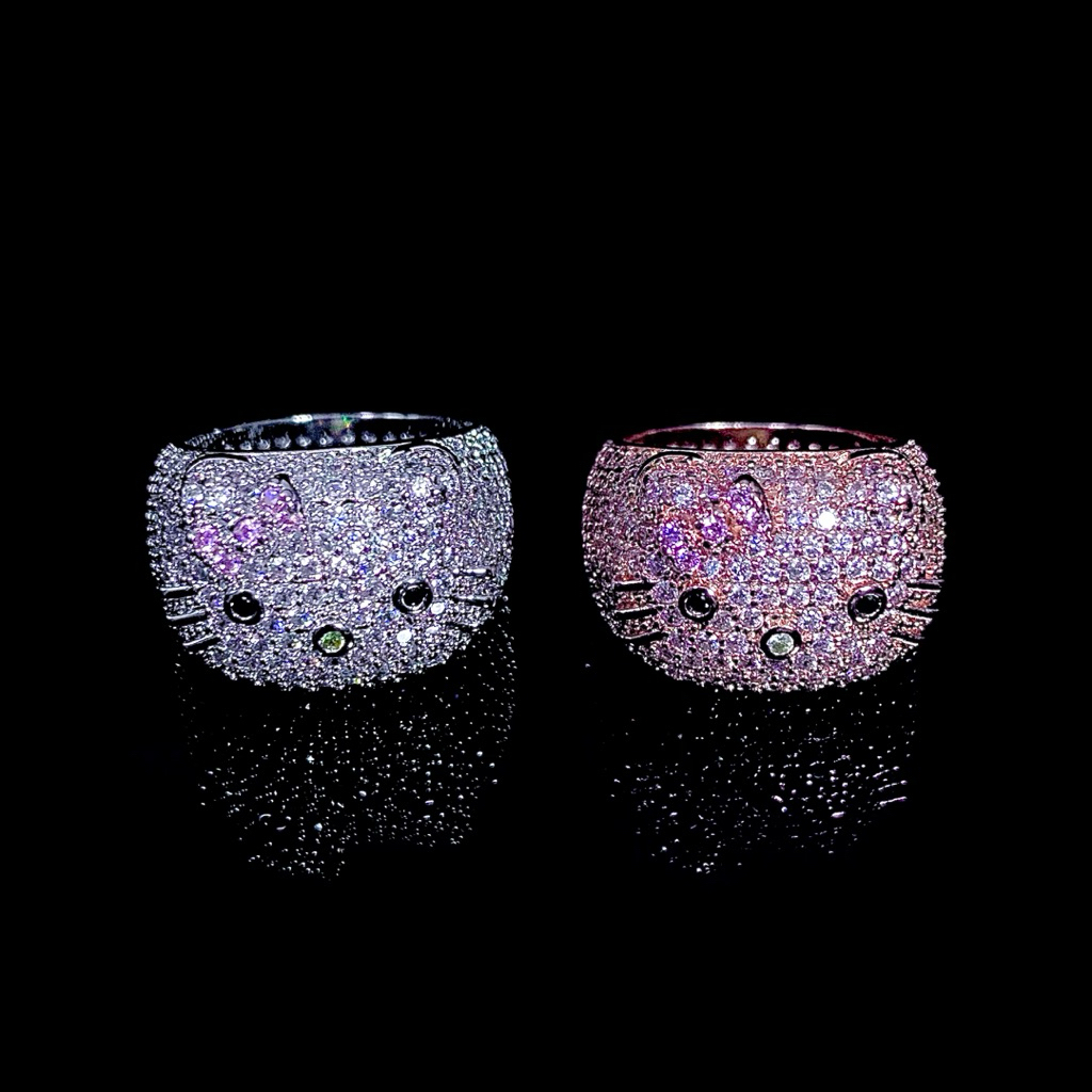 Iced out Hello Kitty ring by Petterdeci