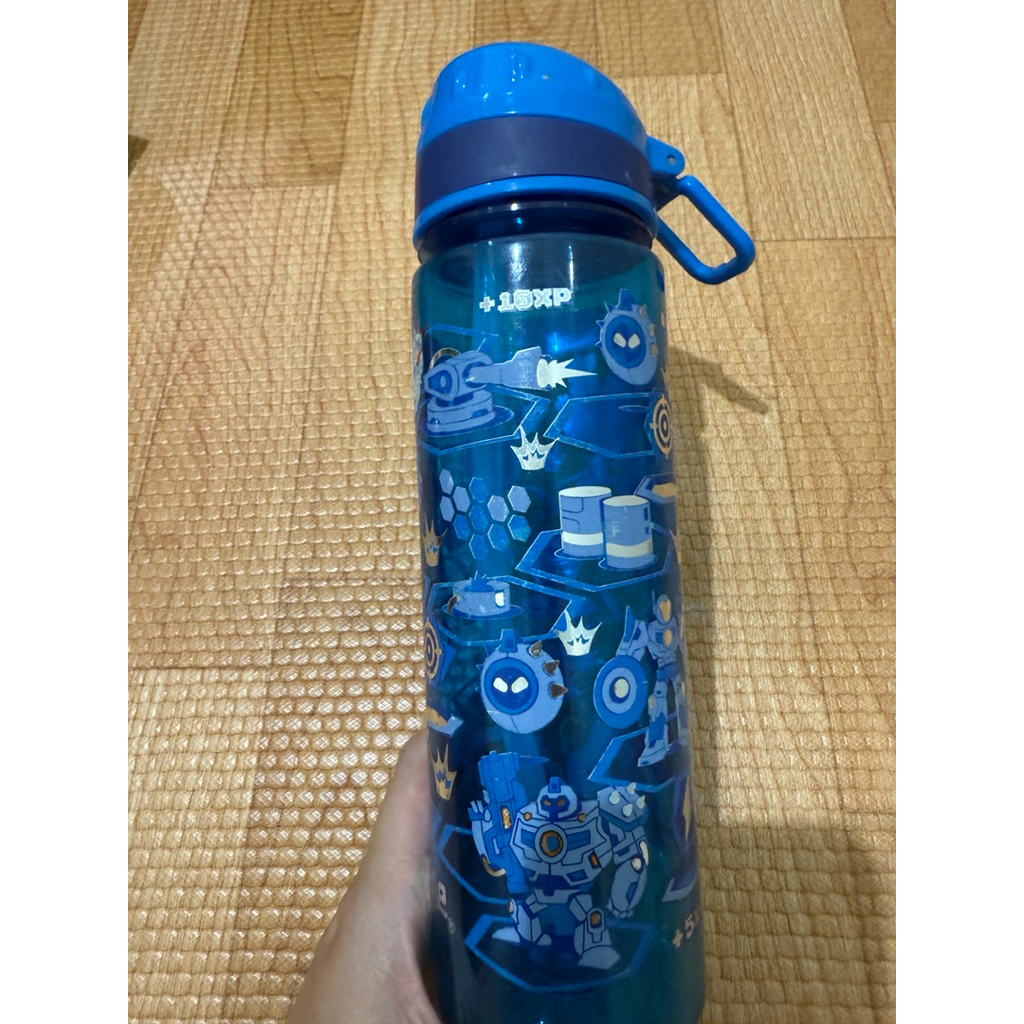 preloved botol minum smiggle BPA Free warna biru tua