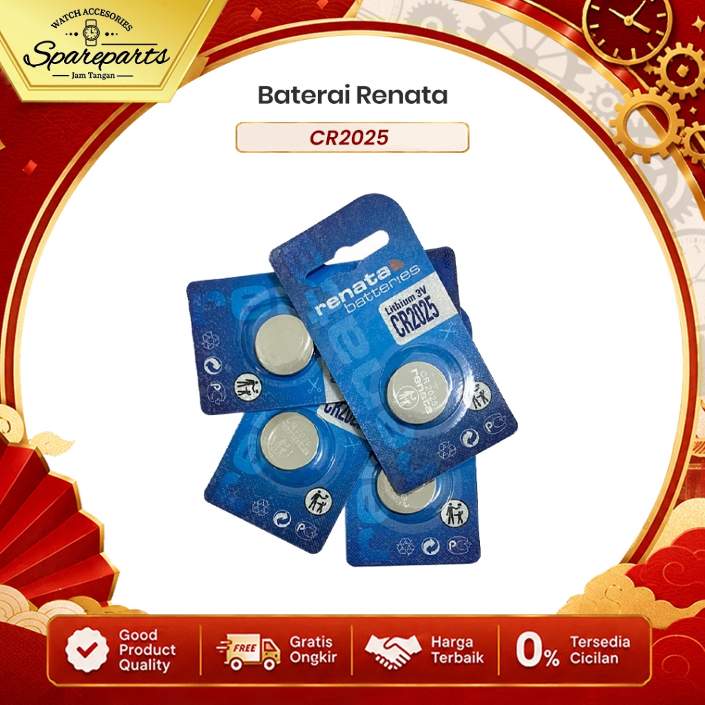 Baterai RENATA CR2025 CR 2025 Battery RENATA CR2025 CR 2025 Batre RENATA CR2025 CR 2025