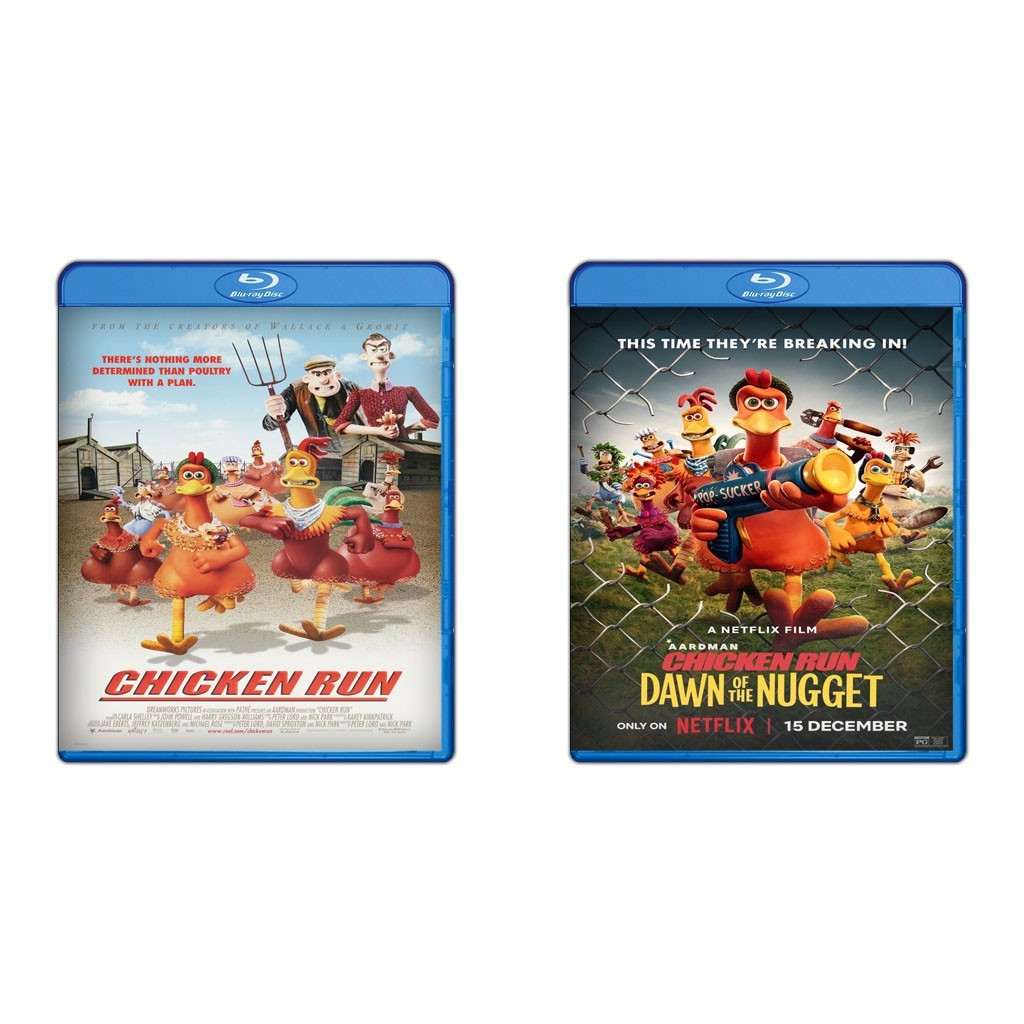 DVD Chicken Run (2000) + DVD Chicken Run Dawn Of The Nuggets (2023)