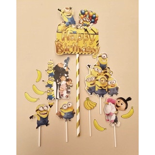 Cake topper minion / hiasan kue minion