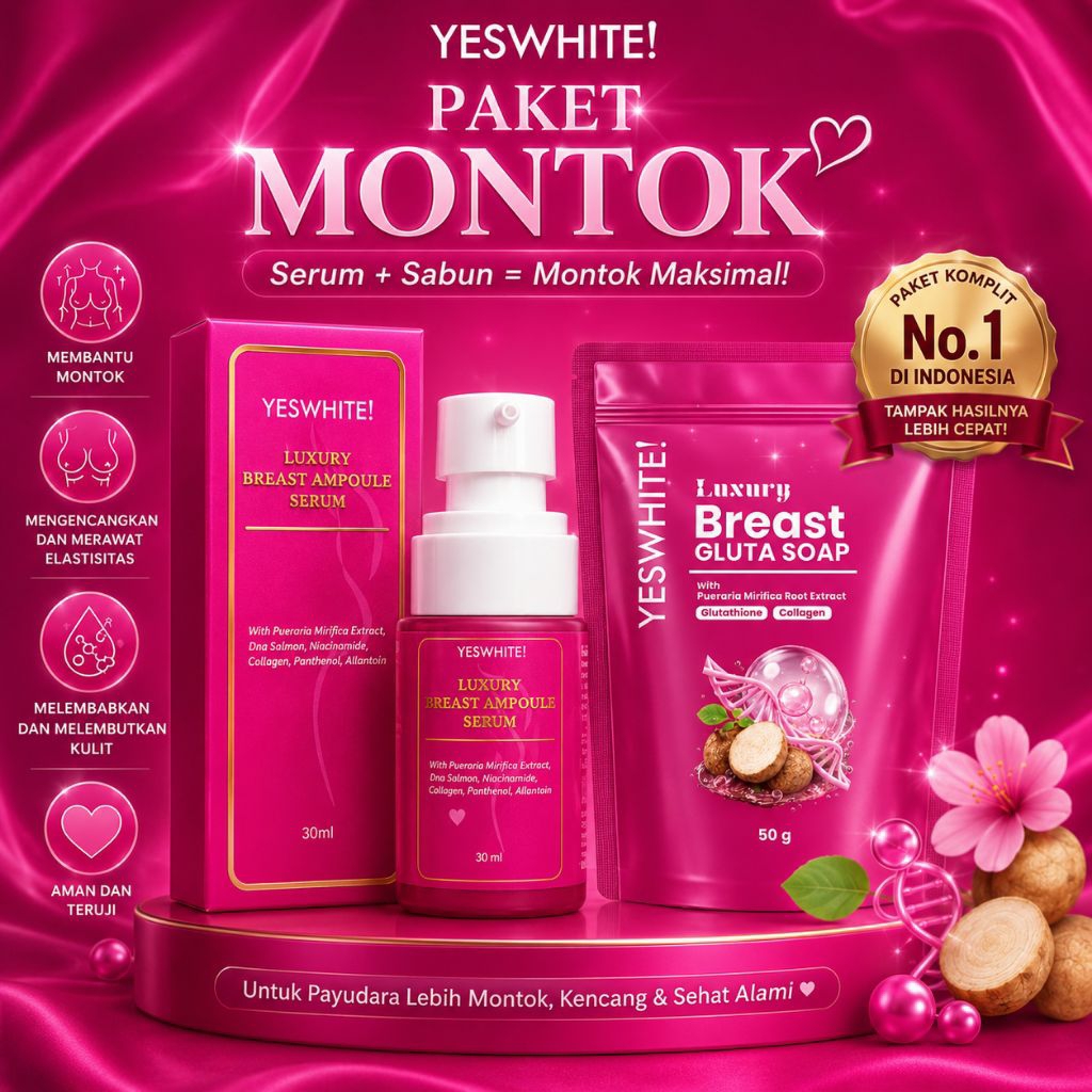 (SERUM + SABUN) PAKET MONTOK BESARKAN SI KEMBAR PD