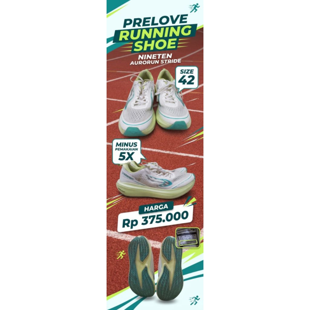 Nineten 910 Aurorun Stride size 42 prelove