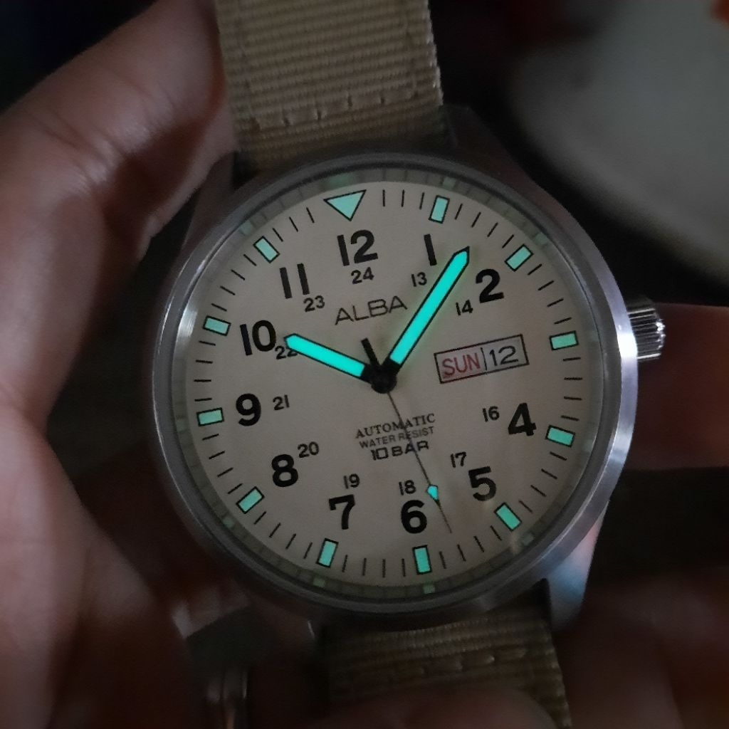 Alba Military AL4221X1 Automatic AL4221 Y676-X040 Not SNK803K2 SNK803 SNZG07