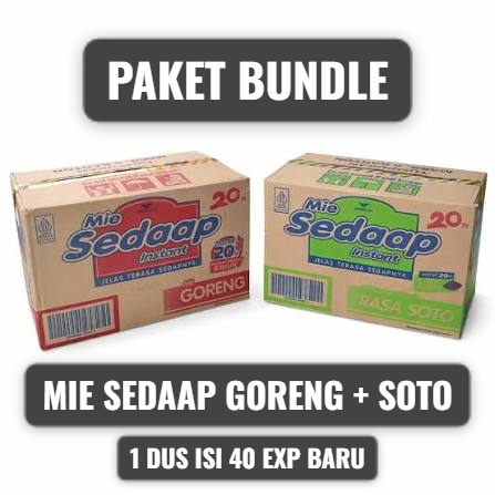BUNDLE Mie Sedaap Goreng 1 Dus + Mie Sedaap Soto 1 Dus