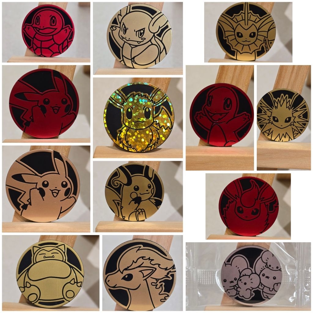 READY POKEMON COIN FROM CHINESE POKEMON COIN BOX SET