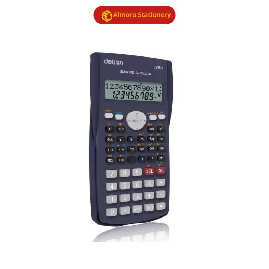 Kalkulator Scientific Deli-D82MS Scientific Calculator Kalkulator Sains Kalkulator Lengkap