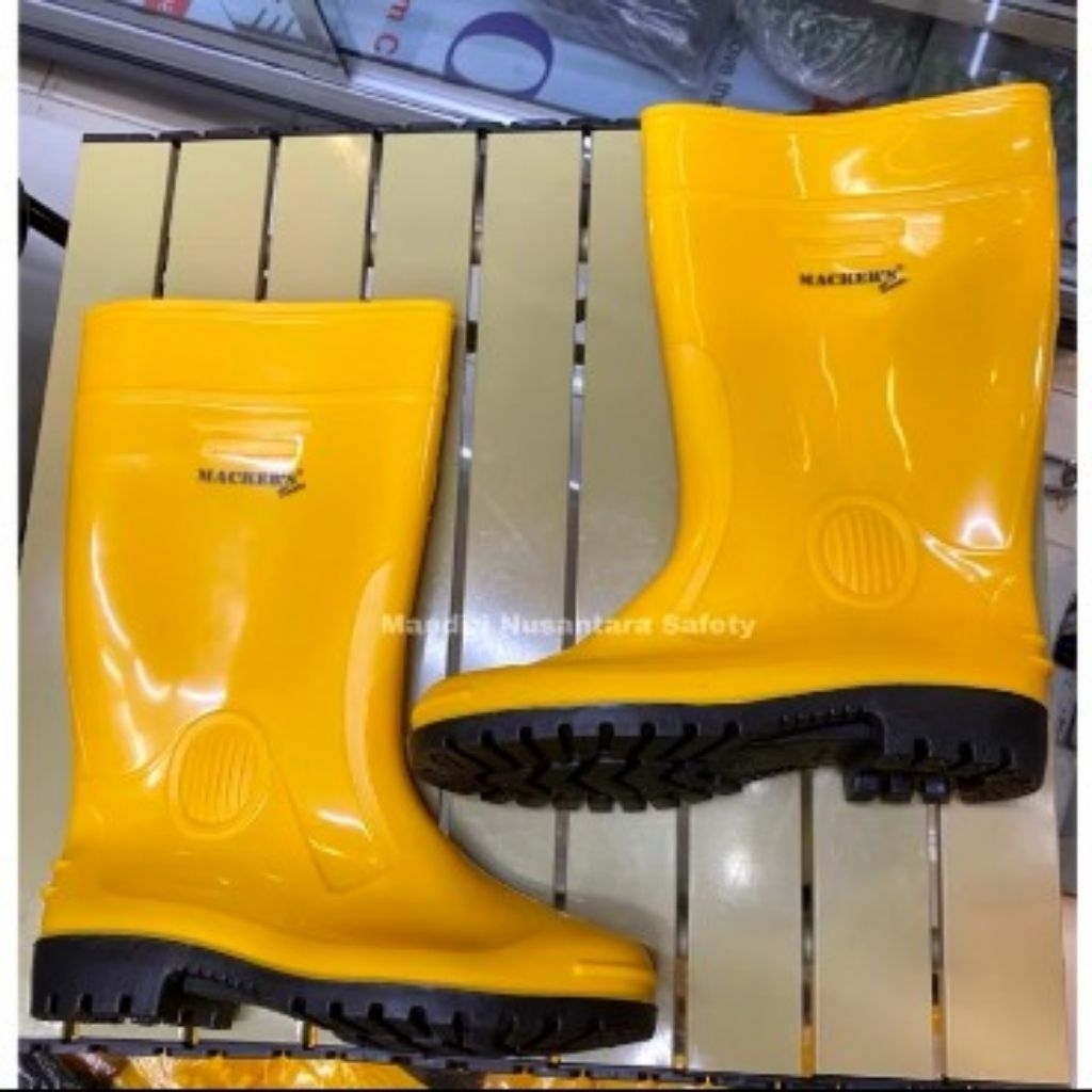 SEPATU BOOT MACKER'S KUNING / sepatu boot kuning / sepatu boot murah / sepatu boot safety / sepatu b