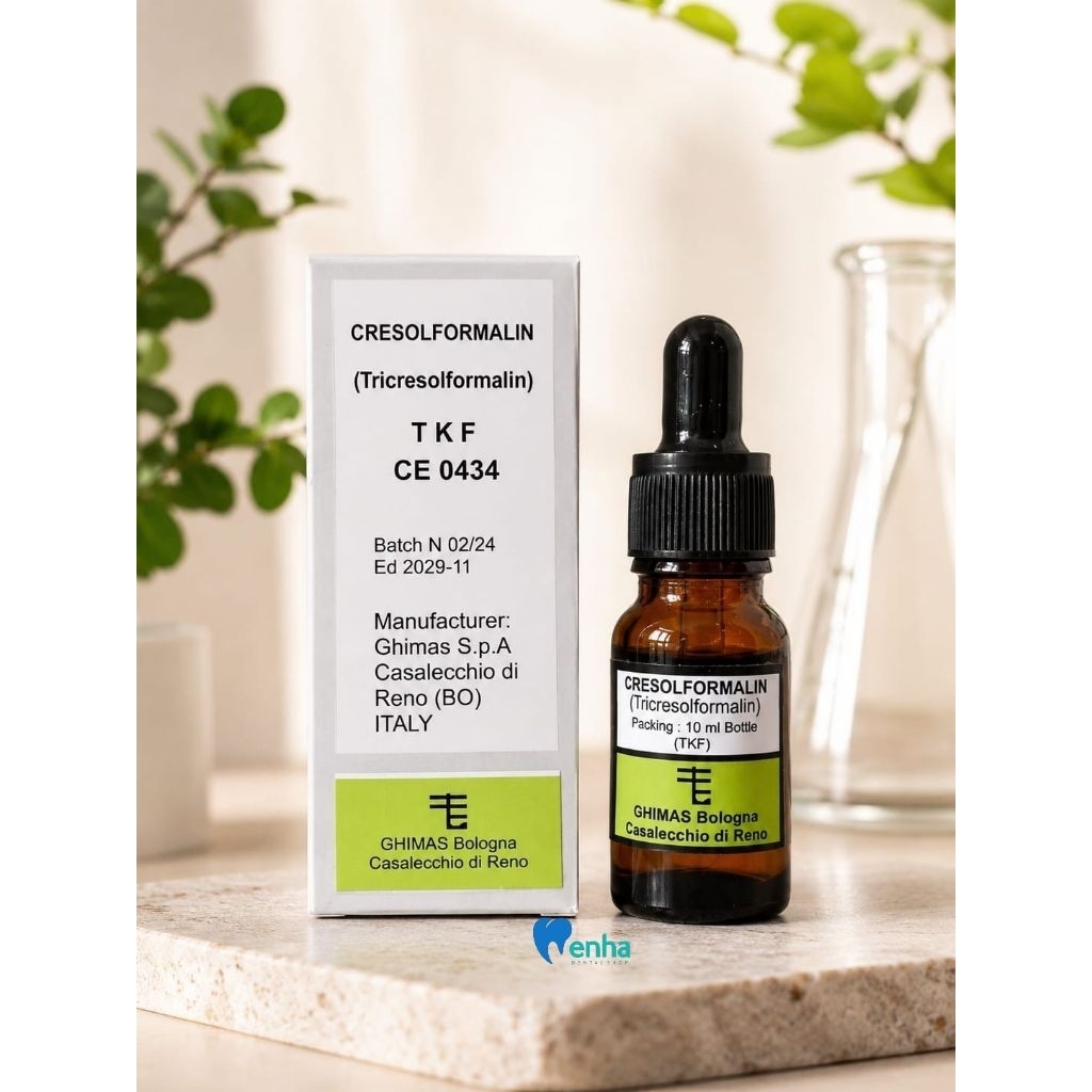 TKF Cresolformalin Ghimas Italy 10ml/tricresolformalina bahan gigi